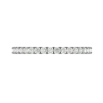 Top view of cushion white gold bracelet tennis style.