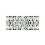 Top view of the Tribhanga wide diamond ring displaying the mosaic stone pattern.